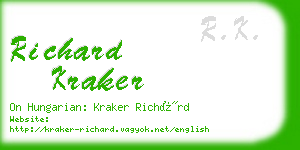 richard kraker business card